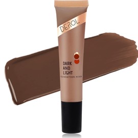LOKFAR Dark Caramel Foundation Mixing Pigment for Adjusting Shade and Color Corrector, Blends Easily, Dark Caramel Color Corrector for Adjusted to Darken Various Foundation Tones