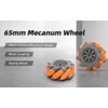 LewanSoul Mecanum Wheel, Omni-Directional Wheel 65mm High Hardness Plastic Wheel,