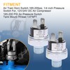 2PCS 165-200psi Air Pressure Switch Tank Mount Thread 1/4" NPT