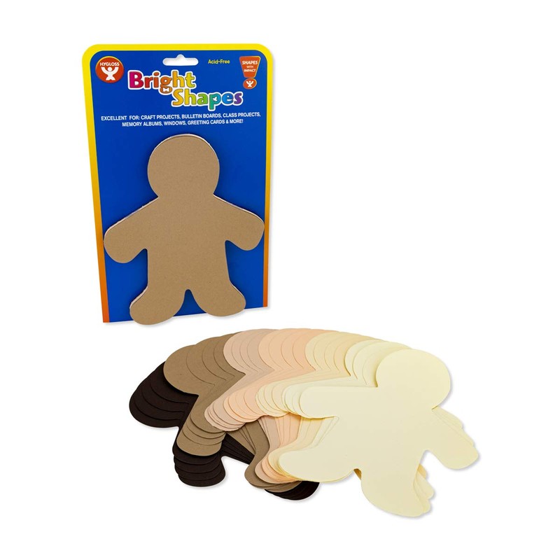 Hygloss Products Inc. HYG68206 Multicultural Family Cut Outs 6In Big