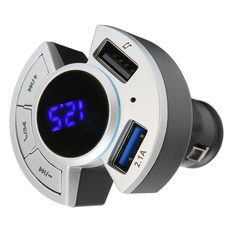 Bluetooth FM Transmitter Car Adapter USB Memory Card 3 Play
