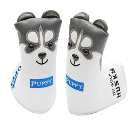Golf Putter Headcover PU Leather Dustproof Lovely Husky Animal Head Cover for Newport and Newport 2 Putter