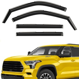 Extra Durable Window Deflectors in-Channel Window Visors Rain Guards Fit for Toyota Sequoia 2023-2024, Sun Visors, Wind Vent Visors, Window Vent Shades, Exterior Car Accessories - 4 pcs. AG0454
