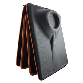 Packshi Travel Case with Hard Cover for Shirts, Double-Sided Folding Pad, the Only Truly Wrinkle-Free/Crease-Proof Way To Pack, Very Elegant Gift, Business Accessory, orange