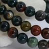 Justinstones Natural Green Bloodstone Heliotrope Gemstone 6mm Round Beads Stretch