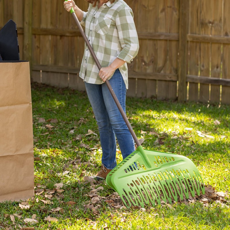Flip Scooping Leaf Rake, Heavy Duty Lawn and Yard Care,