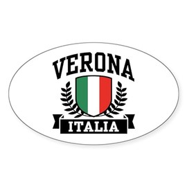 CafePress Verona Italia Oval Car Bumper Sticker
