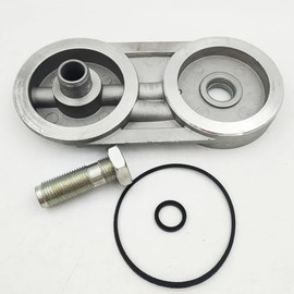 Compass-Yang 3897331 3915240 3936315 3915238 3904362 4989118 Fuel Filter Head Fits Cummins 4BT 6BT 6BT5.9 3.9L 5.9L 12V 6C Engine, Compatible with Fleetguard FS1280 FF5052, Donaldson P550440 P551329