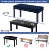 BUYUE Luxury 2-Person Piano Bench Cover, (27.7"- 37") Lx (12"-