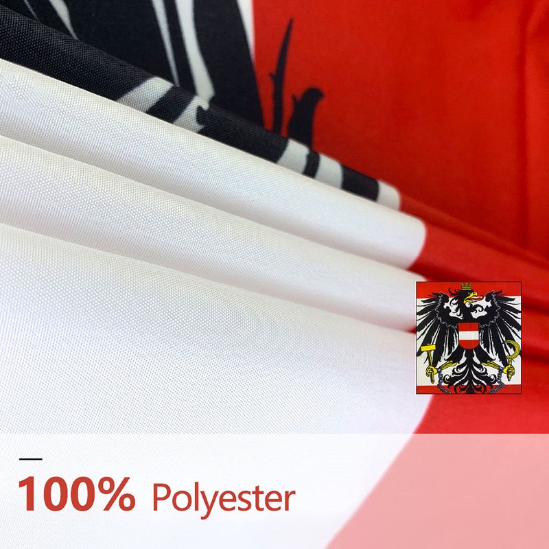 OZSENFLINT Austria Flag with Eagle 90 x 150 cm 100%
