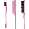 Professional Hair Styling Set, 3-Piece Comb Set with Teasing Comb,
