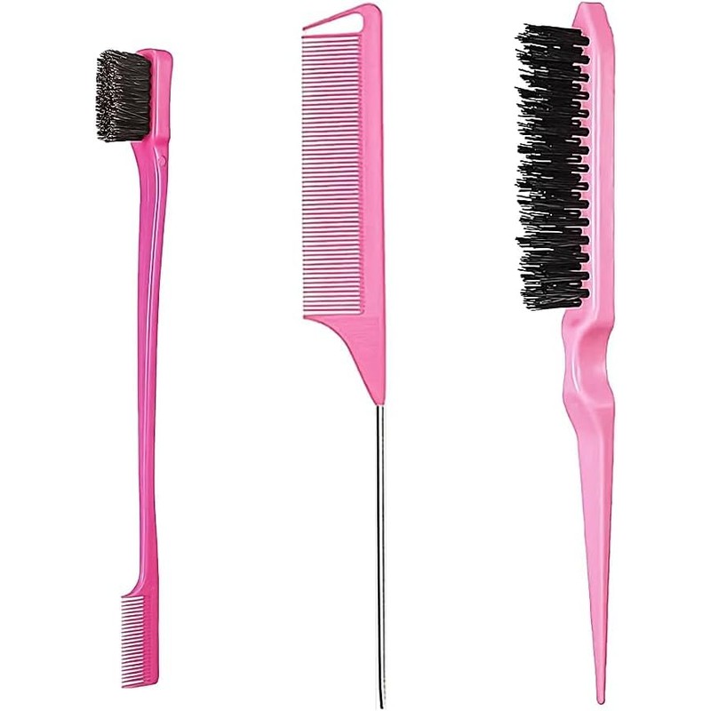 Professional Hair Styling Set, 3-Piece Comb Set with Teasing Comb,