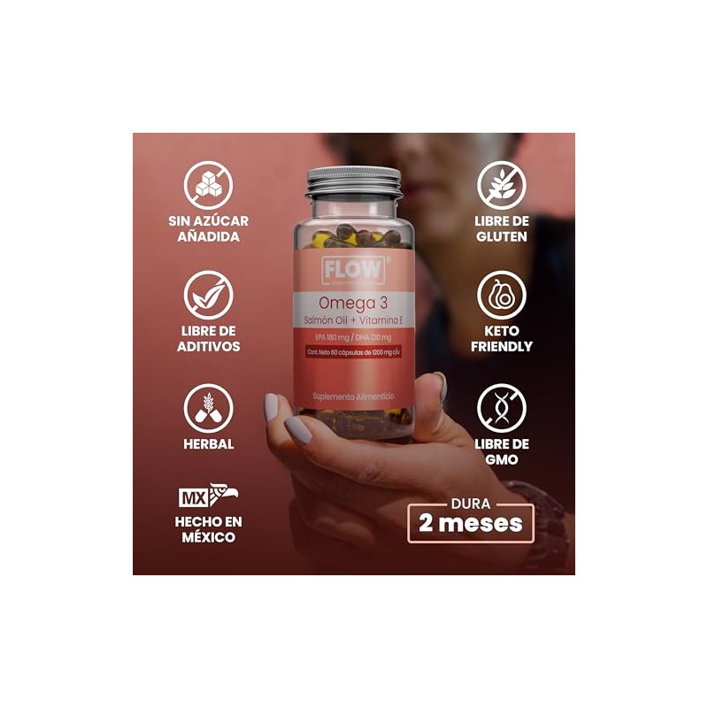 OMEGA 3-60 Cápsulas de 1200 Mg c/u - Salmon Oil