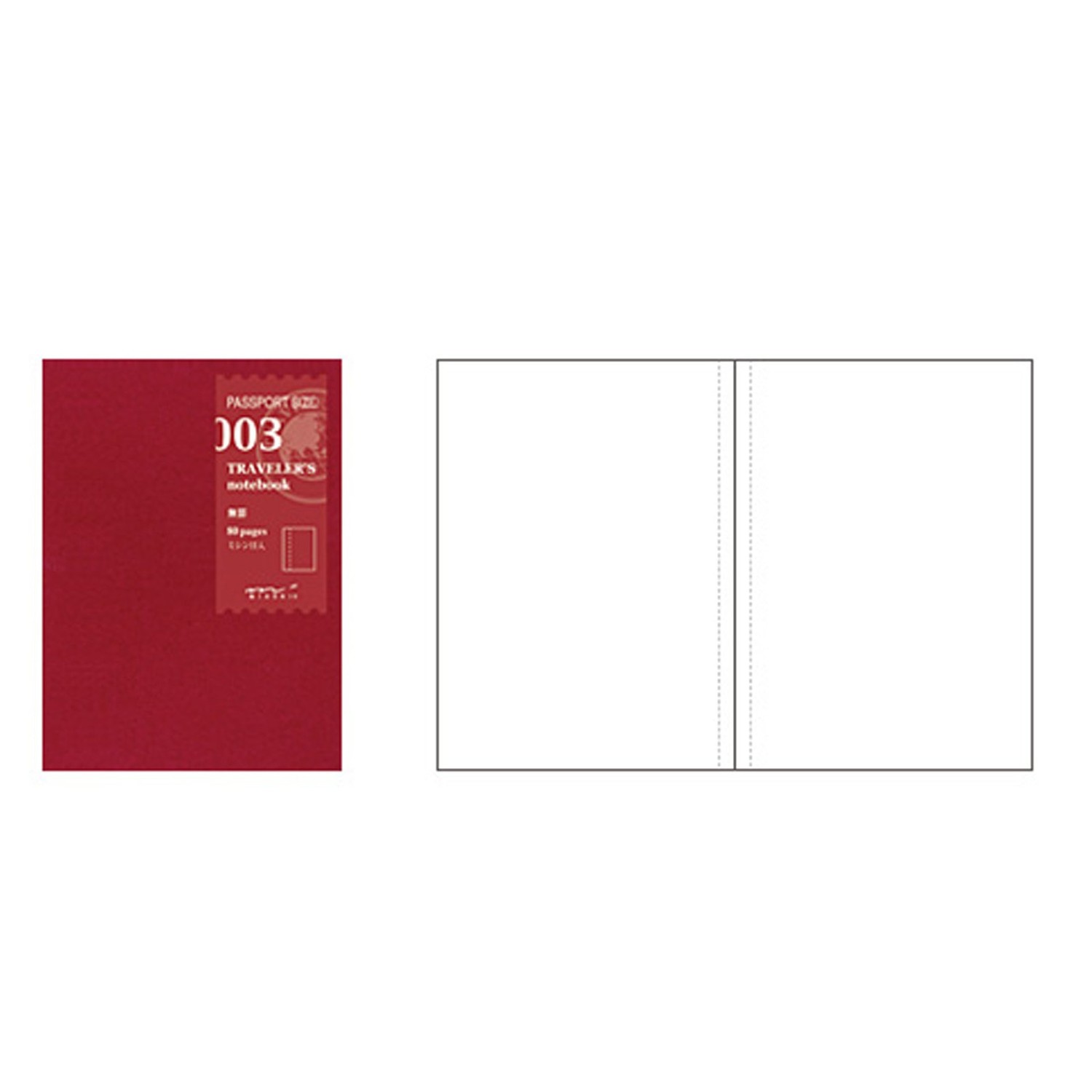 Midori Midori 003 Non-Line Notebook Refill for Traveler's Notebook ...