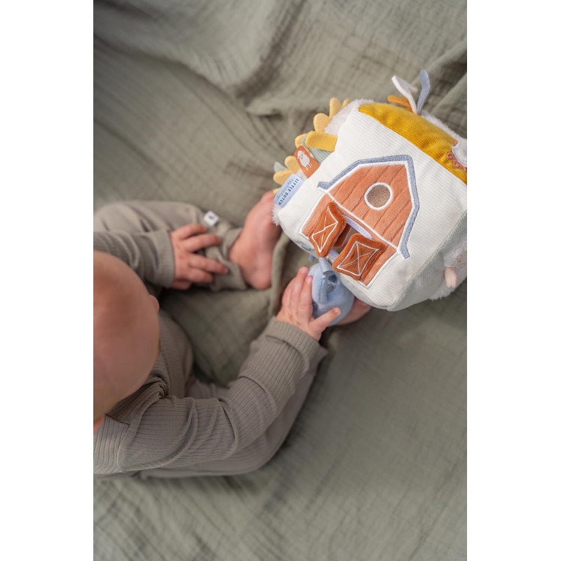 Little Dutch 8809 Fabric Activity Feeling Cube Farm - Little