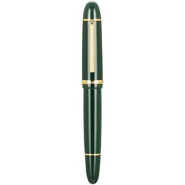 Jinhao X159 Pluma estilográfica 8 Punta fina, verde oscuro con clip dorado, bolígrafo de escritura de gran tamaño