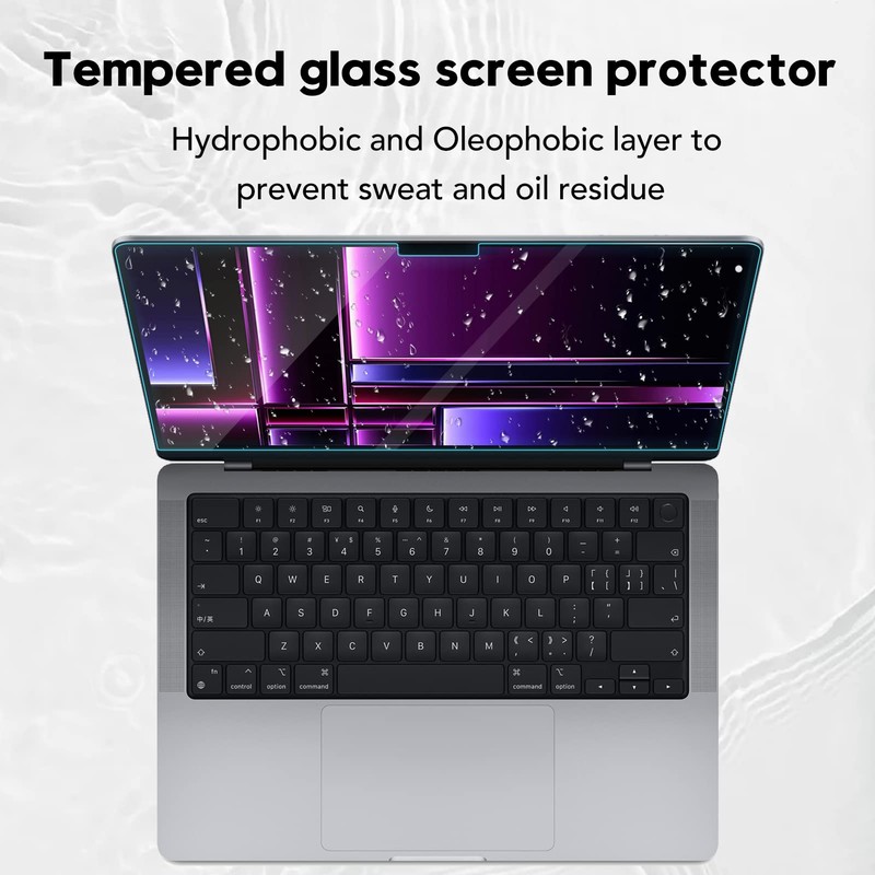 XinWoTuo Tempered Glass Screen Protector for MacBook Pro 14.2'' M2
