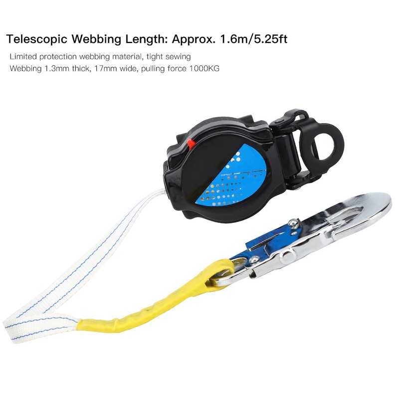 1.6M High Strength Anti Fall Speed Difference Safety Rope Automatic