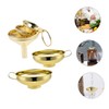 Generic 1 Set Stainless Steel Funnel Mini Funnel for Kitchen