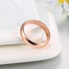 DCFSHEE 4.5MM Glossy Rings for Women Men Thin Flat Wedding