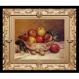 Unbranded 1800's Still Life Fruit Miniature Dollhouse Art Picture 8319