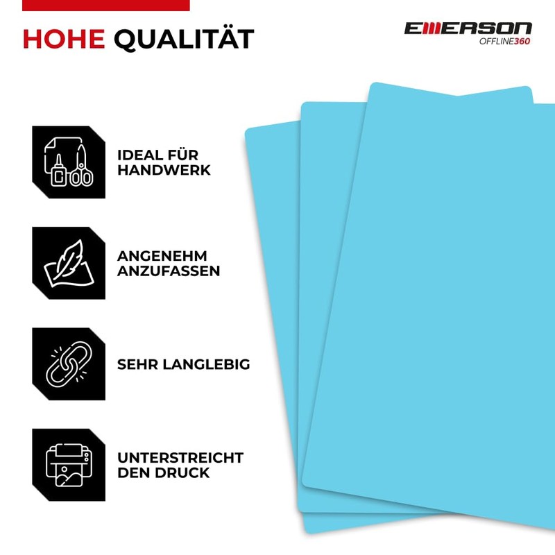 Emerson Coloured Printer Paper Copy Paper Dark Blue A4 50