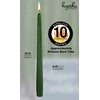 Hyoola Tall Taper Candles - 12 Inch Hunter Green Unscented
