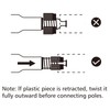 LOMILD Closet Hanging Rod, Adjustable Width and Height Closet Extender