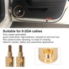 Terminal,Fydun 2pcs 0GA Wire Reducer Terminal Connector 1/0 Gauge to