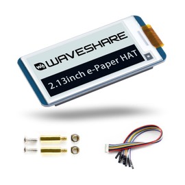 LUCKFOX 2.13 inch E-Paper with PCB(V4), Waveshare 250 x 122 Pixel Screen, Support Local Refresh, Low Power Consumption, Wide Viewing Angle, for Raspberry Pi/Jetson Nano/STM32, for Electronic Shelf