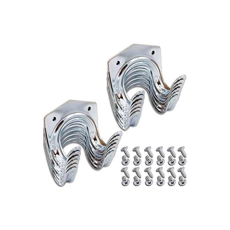 raxter Garage Hooks 12 Pack Tool Hanger Hook Set Heavy-Duty