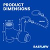 Self-Closing Shower Valve with Pull Chain, Chrome, Indoor or Outdoor