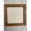 MK SANYO Solid Oak Framed Vienna Trivet Decorated Ceramic Tile
