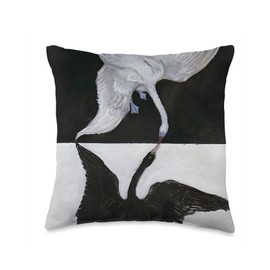 The Swan (No. 1) by Hilma af Klint Throw Pillow