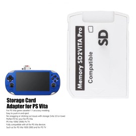 Adaptador de Tarjetas de Juego PS Vita, Tarjetas de Memoria PS Vita para PS Vita HENkaku 3.60 Micro Tarjeta de Almacenamiento, Adecuado para PS Vita 1000 2000, Fácil de Empujar Y Sacar