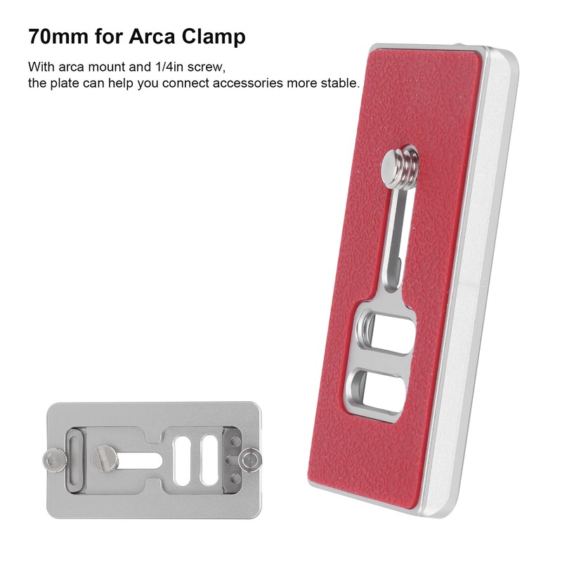 Universal 70mm Ultra Thin Camera Tripod for Arca Plates Quick