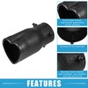 X AUTOHAUX Car Exhaust Tip Heart Shaped Tail Pipe 2.48Inch