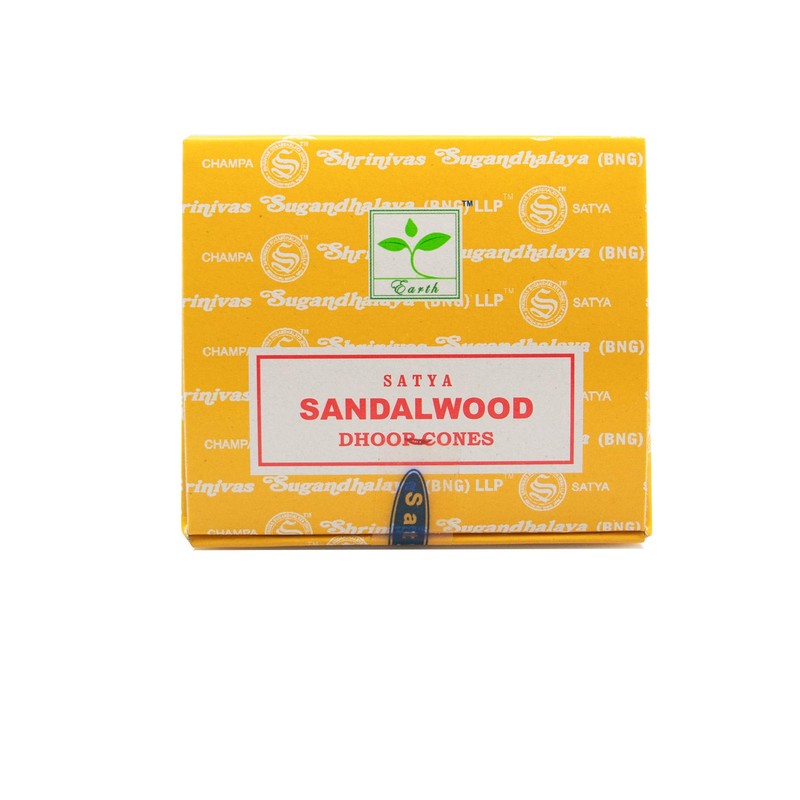 Satya Sandalwood Incense Dhoop Cones 12 Cones = 12 Packs