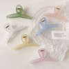 Translucent pastel updo hair clip / 반투명 파스텔 올림헤어 집게핀