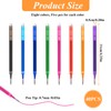0.7 mm Erasable Gel Ink Pen Refills Compatible with Frixion