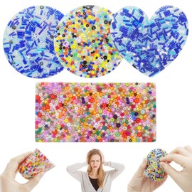 Cuackamily 4 Pieces Skin Picking Fidget Toys, Picky Pad Fidget Toy Set, Picky Party Pad Fidget Stress Anxiety Relief Reusable Sensory Toy for Skin Pickin Dermatillomania for Adults Children