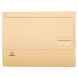 Exacompta 47970E Super DIN A4 Folder Made from Sturdy Manila Cardboard with Labelling Lines Pastel Colours 1 Piece Random Colour Ideal for Storing Your Documents Portfolio Folder
