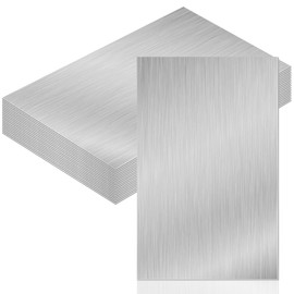 Therwen 20 Pcs 5 x 7 Inch Flashing Aluminum Sheet Roof Flashing Metal Roof for Shed Weatherproofing Areas Around Chimneys or Skylights (Silver)
