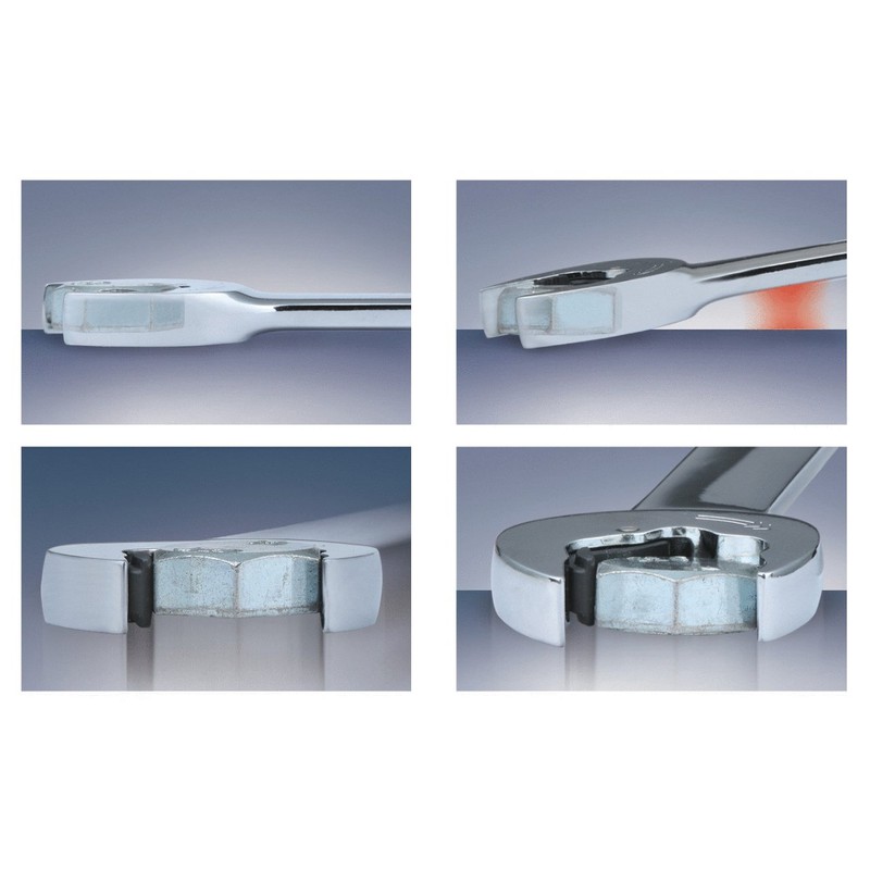 KS Tools 503.5910 Ratchetcombination Wrench 10mm Revwith Ratchet Function On