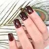 iMABC Press on Nails - Dark Brown Gel Fake Nail