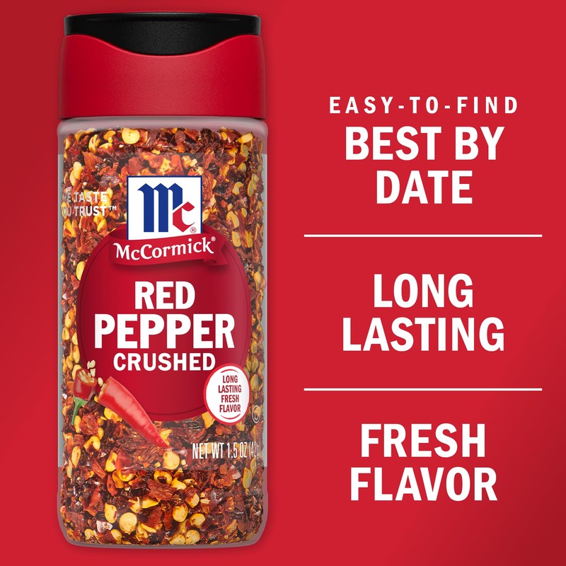 McCormick Crushed Red Pepper, 1.5 oz (Pack of 6)