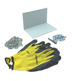 Eagle 1 Shingle Step Flashing- Heavy Duty 26 Gauge Shingle Roof Flashing - 5"x5"x8" Long (25, White)