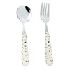 MAGICLULU 2sets Nordic Style Tableware Ceramic Handle Stainless Steel Fork