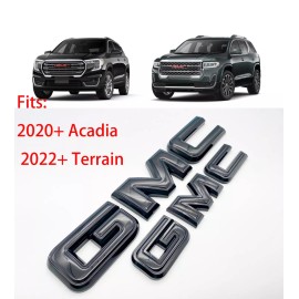 Unbranded OVERLAY Front Rear Gloss Black GMC Overlay Emblem Fit 2020+ Acadia 2022+ Terrain