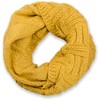 styleBREAKER knit loop scarf with grid and rib pattern, single-colour